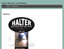 Tablet Screenshot of haltermachine.com